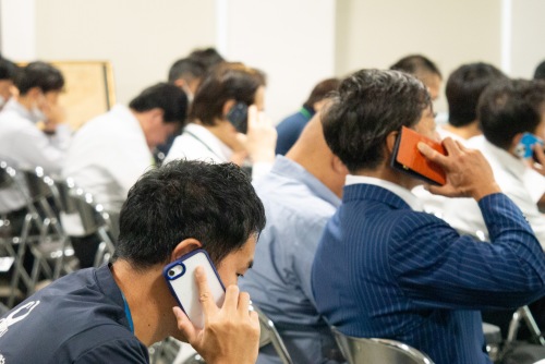 写真：講義の様子。
